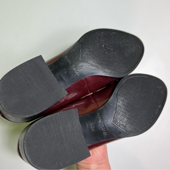 Marc Fisher shoes Phylicia 2 Loafer Burgundy size 8.5 - Picture 7 of 8